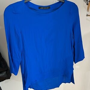 Zara blue blouse